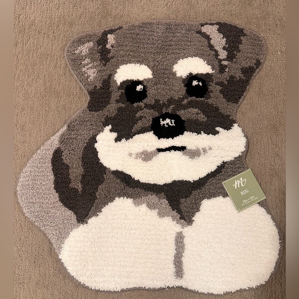 Millihouse Schnauzer Dog Rug Bath Mat NEW
